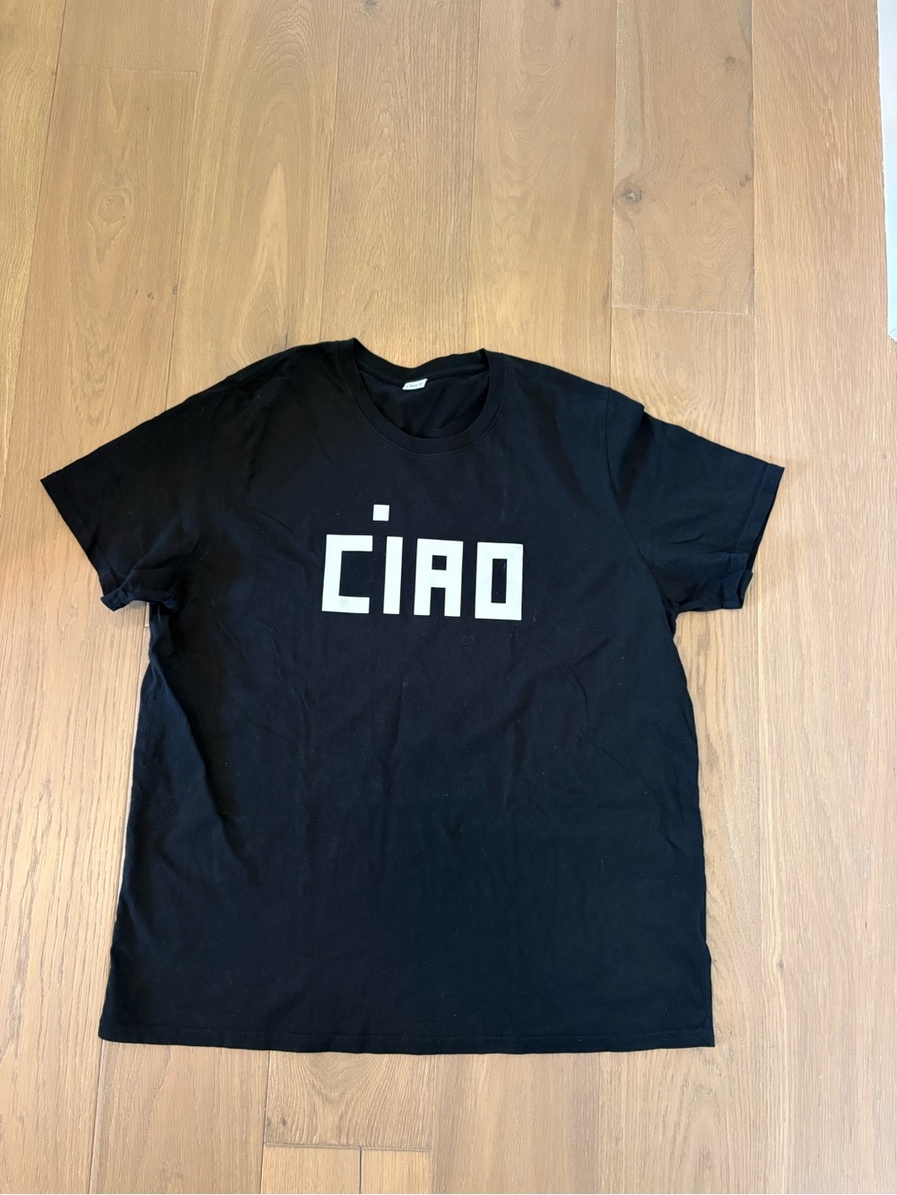 Clare V. “CIAO” Black Graphic Tee